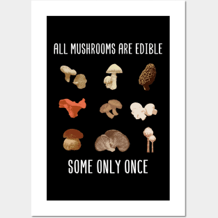 Mushroom Hunter Shirt shiitake vegan gift Posters and Art